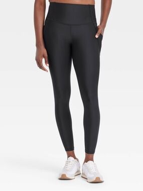 all in motion Solid Black High-Waist Leggings